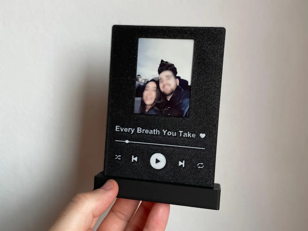 Customaziable Valentine's fujifilm spotify frame