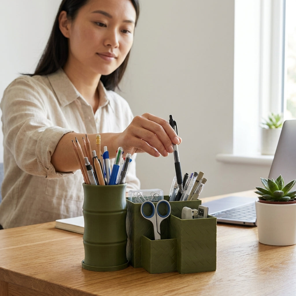 Multi-Compartment Desk Organizer - detail image