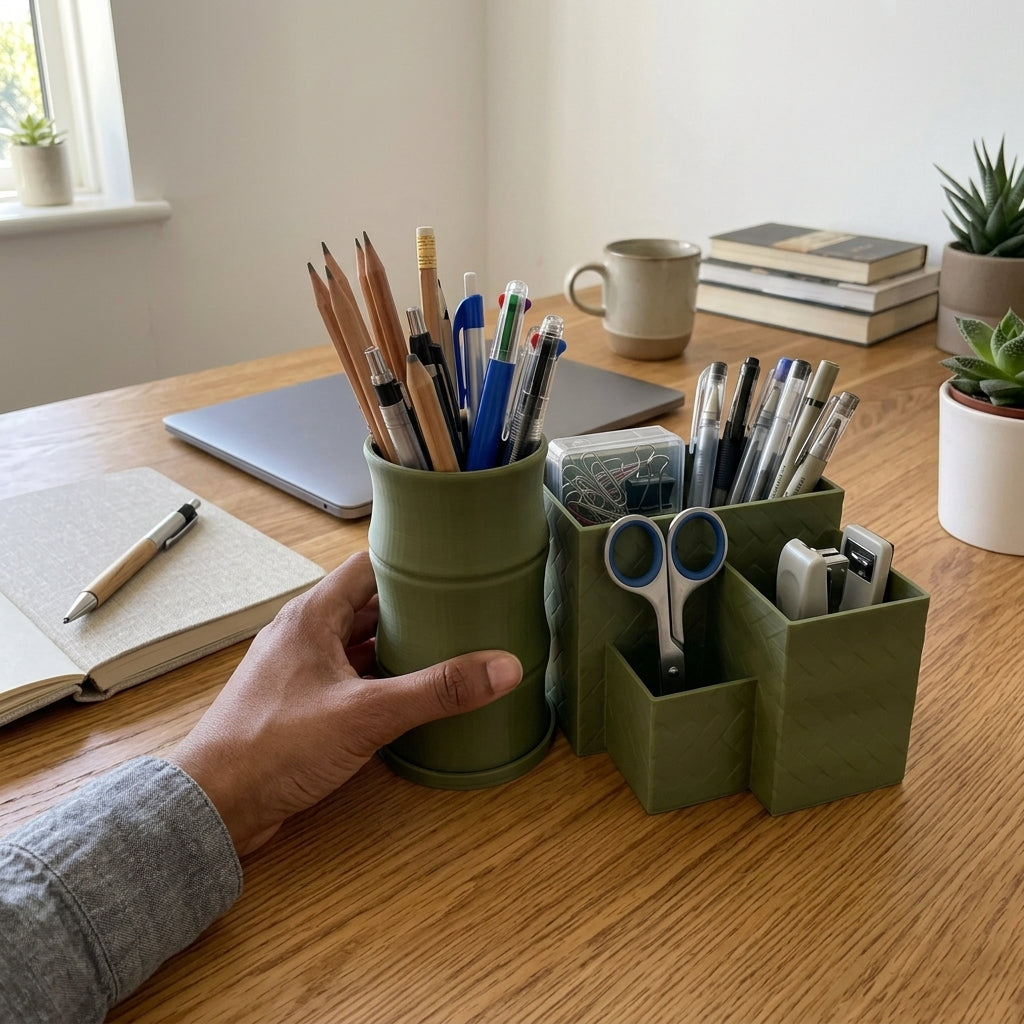 Multi-Compartment Desk Organizer - lifestyle image