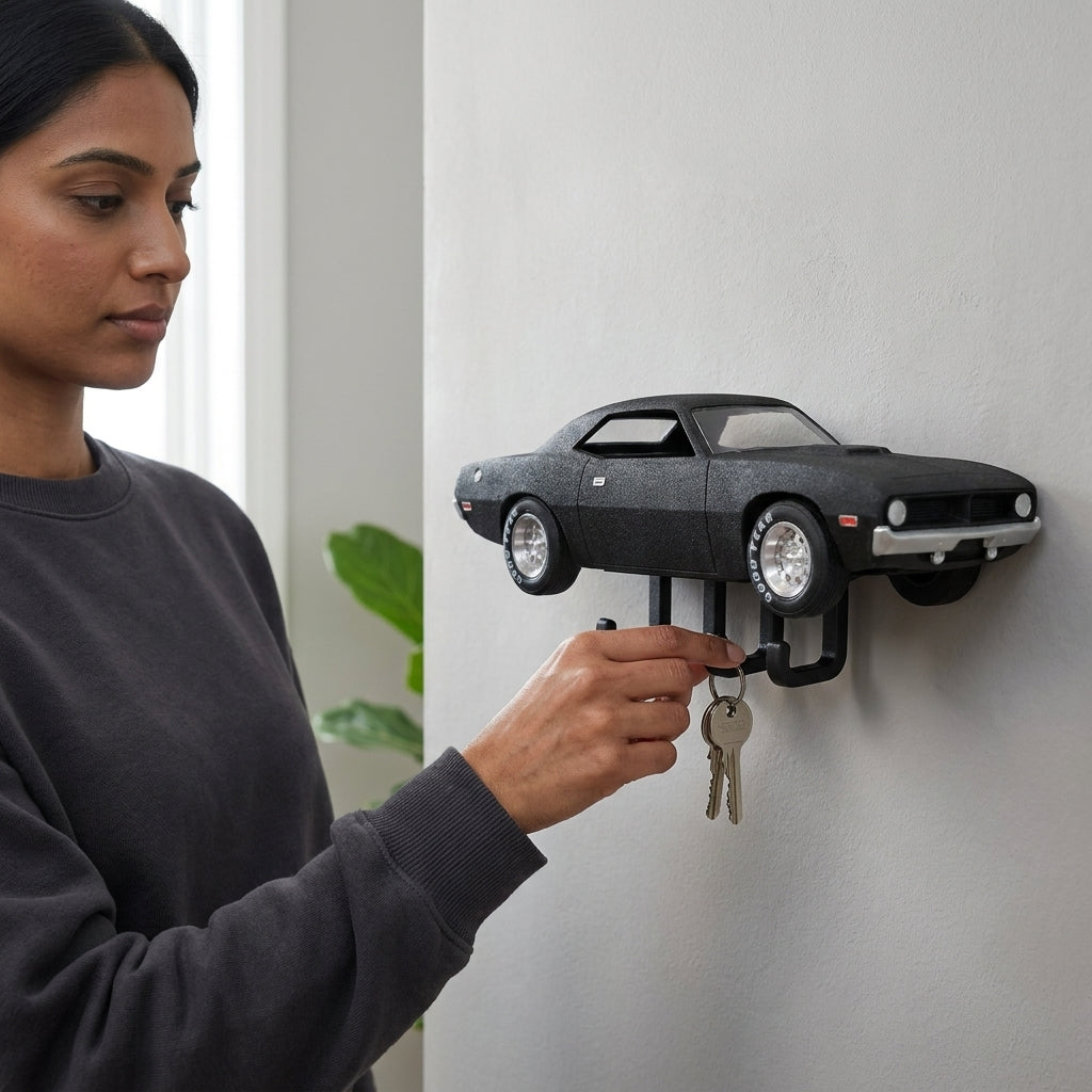 Classic Muscle Car Key Holder - detail image