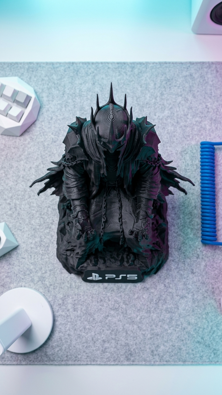 Dark Fantasy PS5 Controller Throne Stand - angle image