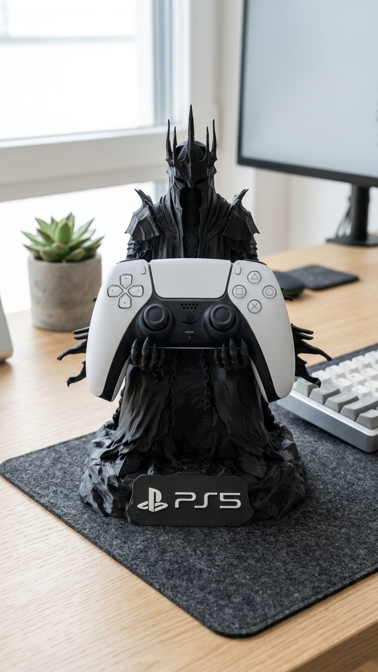 Dark Fantasy PS5 Controller Throne Stand - lifestyle image