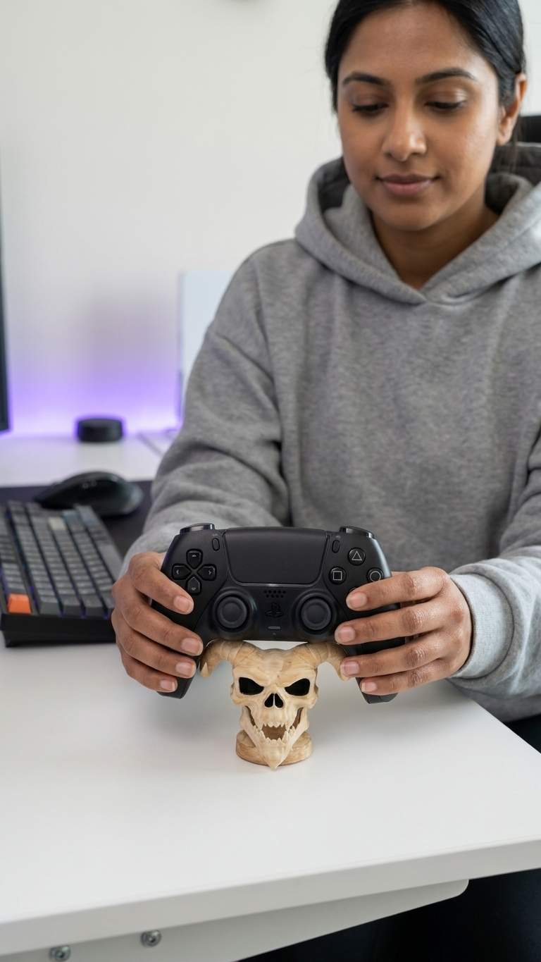 Demon Skull PS5 Controller Stand - detail image