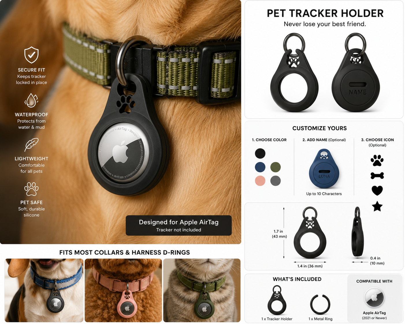 Pet Tracker Holder - main product image