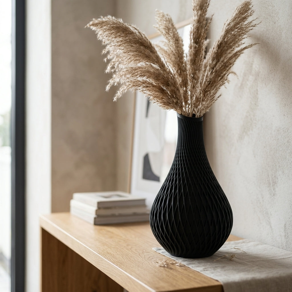 Modern Decorative Spiral Vase - lifestyle image