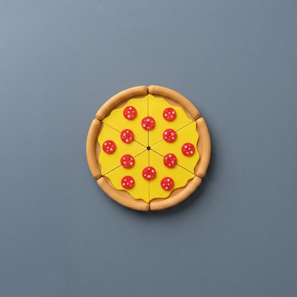 Pizza Fridge Magnet Set - angle image