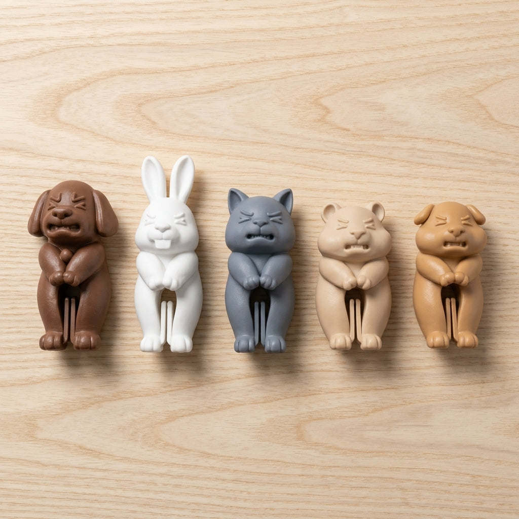Animal Magnetic Bag Clip Set - angle image