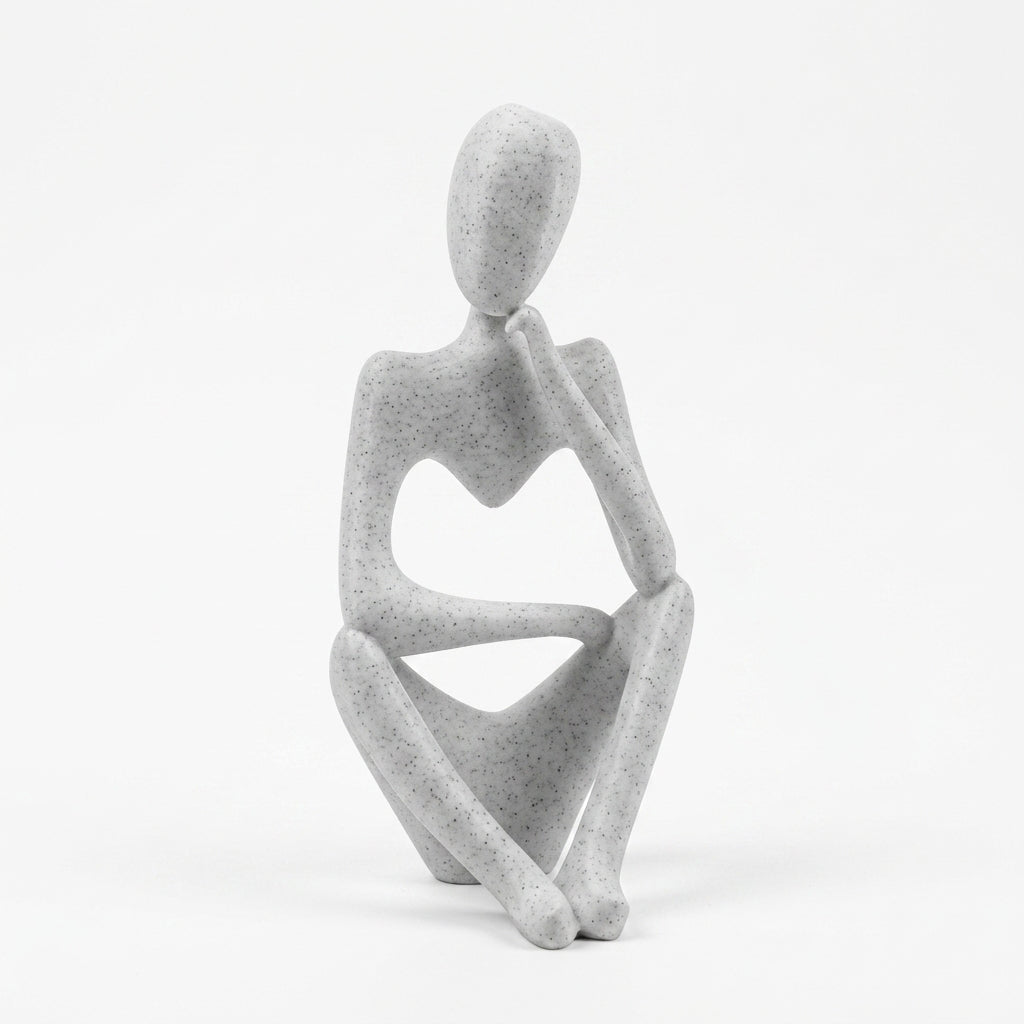 Thinking Man Sculpture Statue - main image