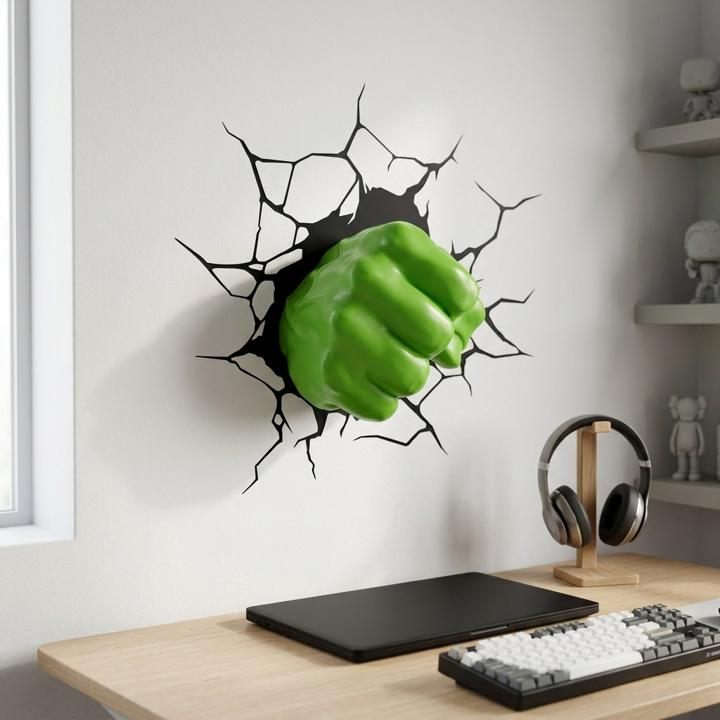 Breaking Wall Fist Decor - lifestyle image
