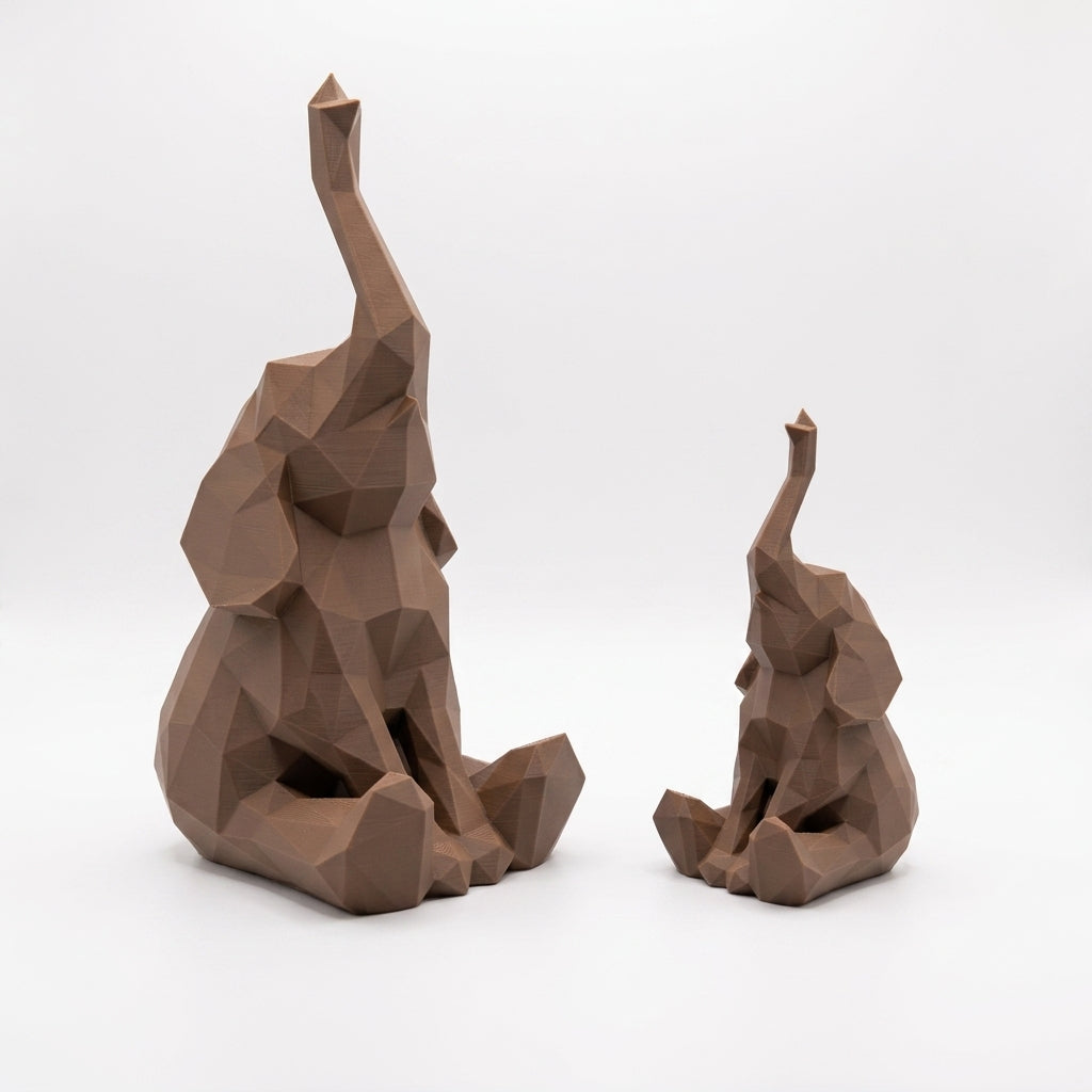 Sitting Elephant Sculpture - main image