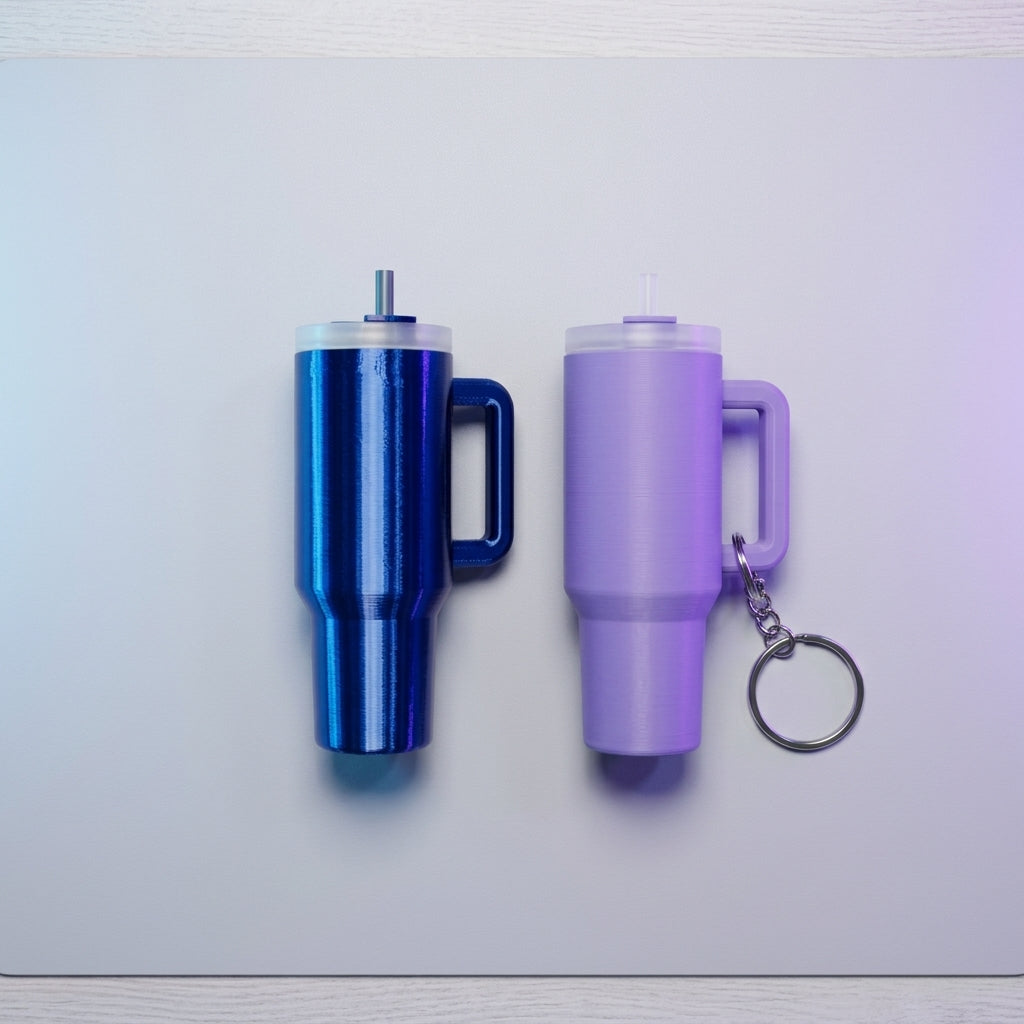 Mini Tumbler Keychain - angle image
