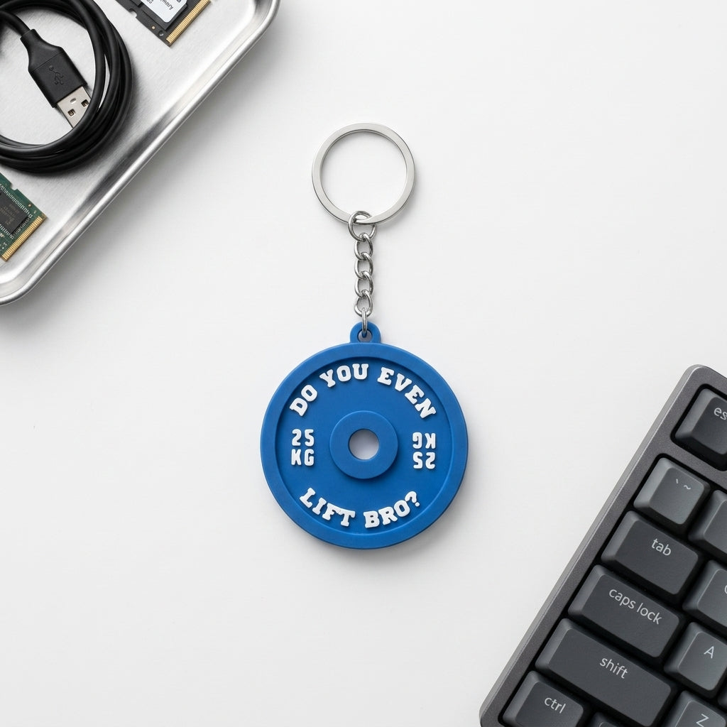 Weight Plate Keychain - angle image