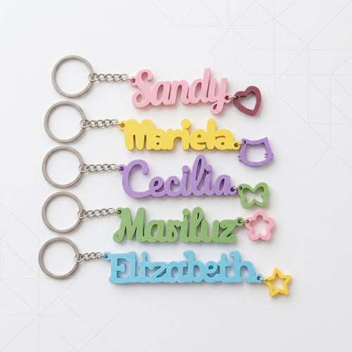 Custom Name Keychain - angle image