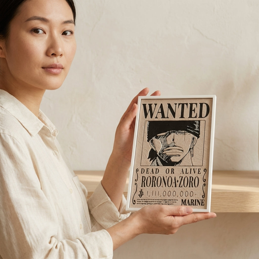 Monkey D Luffy & Roronoa Zoro Wanted Poster | One Piece Bounty 3D Wall Art