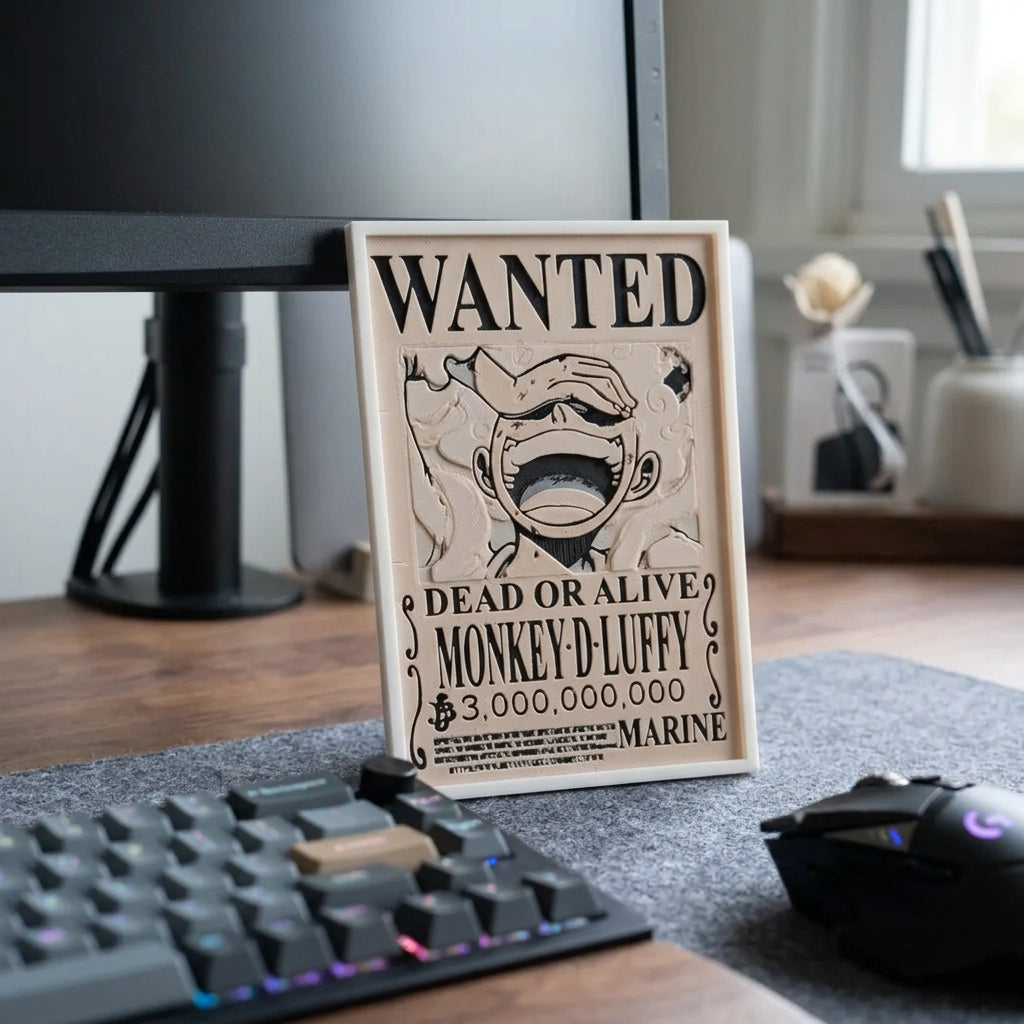 Monkey D Luffy & Roronoa Zoro Wanted Poster | One Piece Bounty 3D Wall Art